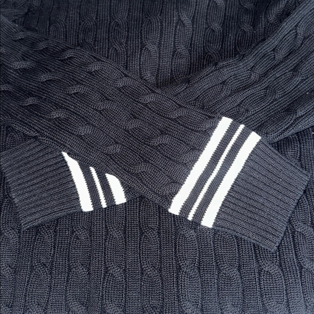 NWT Ralph Lauren Cotton  Black & White Cotton Sweater Size Large - Picture 9 of 12